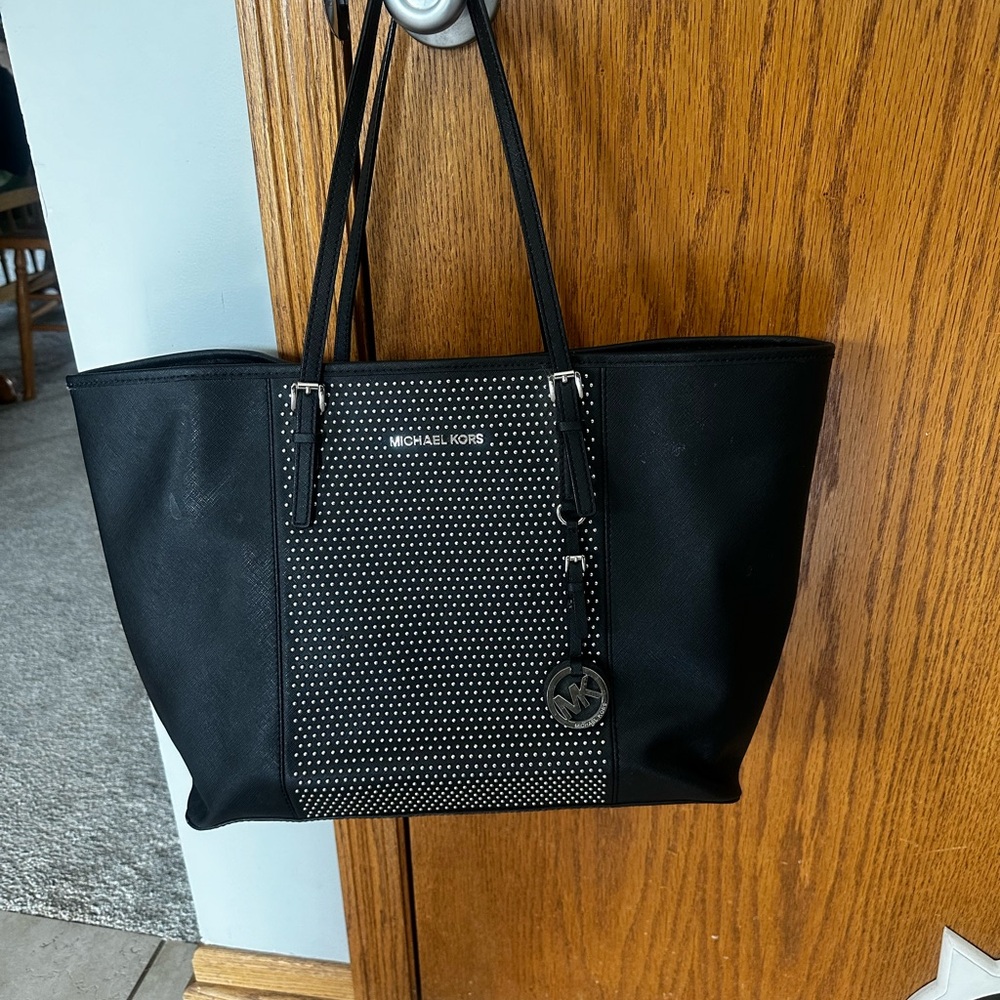 Michael Kors, silver studded book back